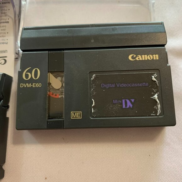 Lot of 2 Canon DVM-E60 Mini DV Digital Videocassettes 60 Minute used - Picture 4 of 5